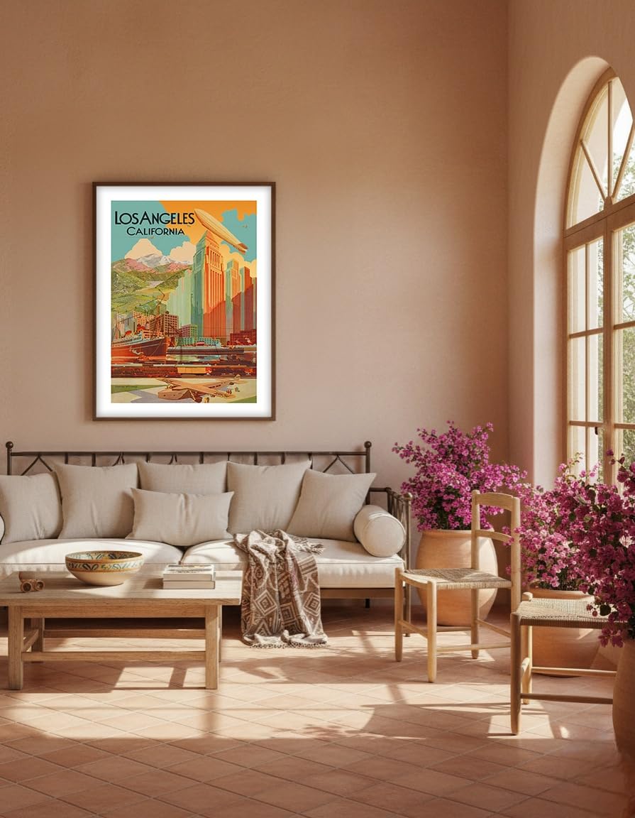 Amazon.com: Los Angeles California - Vintage Travel Poster by